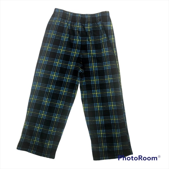 2 FOR $10!! EUC Mad Dog Concepts kids pajama pants, size 4/5, green plaid - Picture 2 of 5
